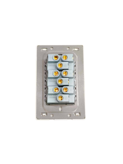 Grazen 2 Gang Outlet with Ground with 1 Way Switch with Plate Cover 16A 220V Available In Black, White Grey and Black GW-008