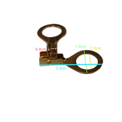 2mm wire ring terminals 9mm Hole Size for secure electrical connections in circuitry applications