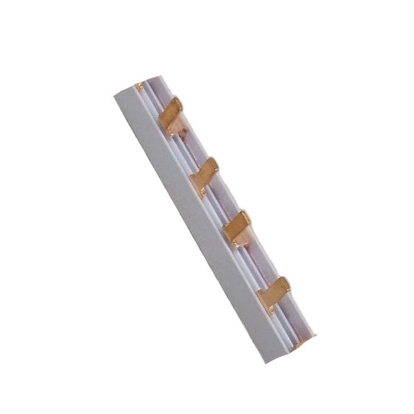 Himel 2P busbar for 2 pole MCB with copper connectors for electrical installations