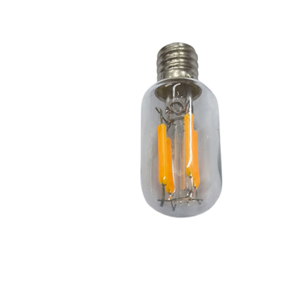 2W LED refrigerator bulb E12 with a clear glass design for bright interior lighting