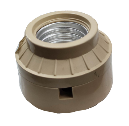 Taiyou 2x2 E27 Socket PVC 4A 220V lighting installation accessory in beige color