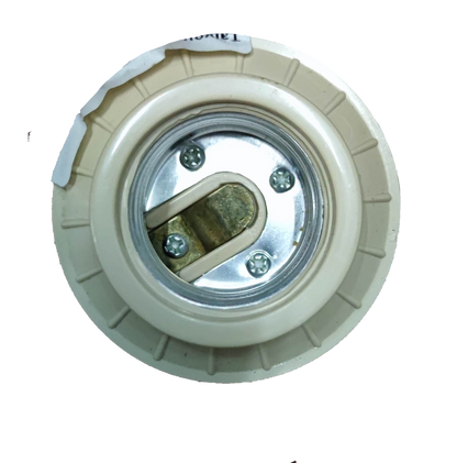 Taiyou 2x2 E27 Socket PVC 4A 220V white lighting installation accessory with metal contacts