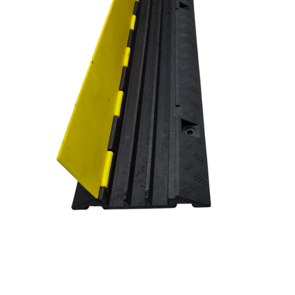 Grippes 3 channel cable ramp protector for safe cable management on driveways