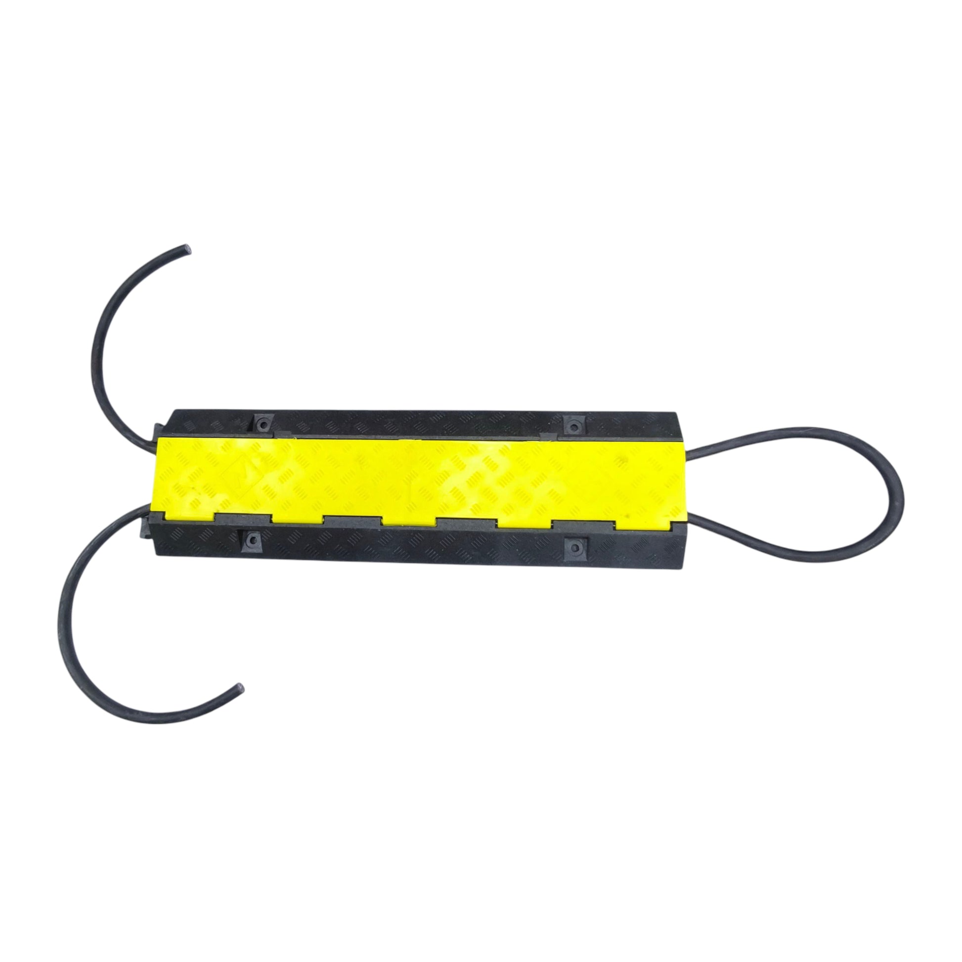 Grippes 3 channel cable ramp protector designed for safe cable management on pathways