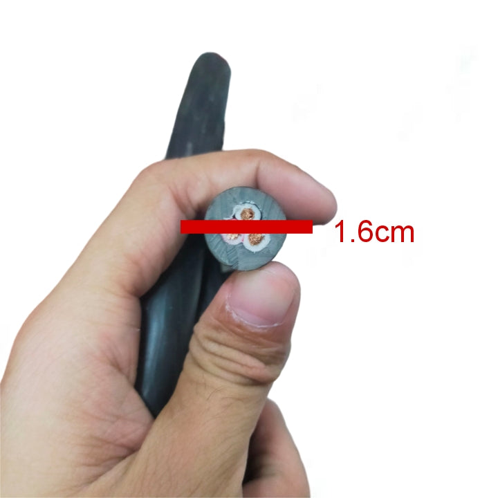 Phelps Dodge 3 core power cable 15 meters 3.5mm showing cable cross section with three copper cores