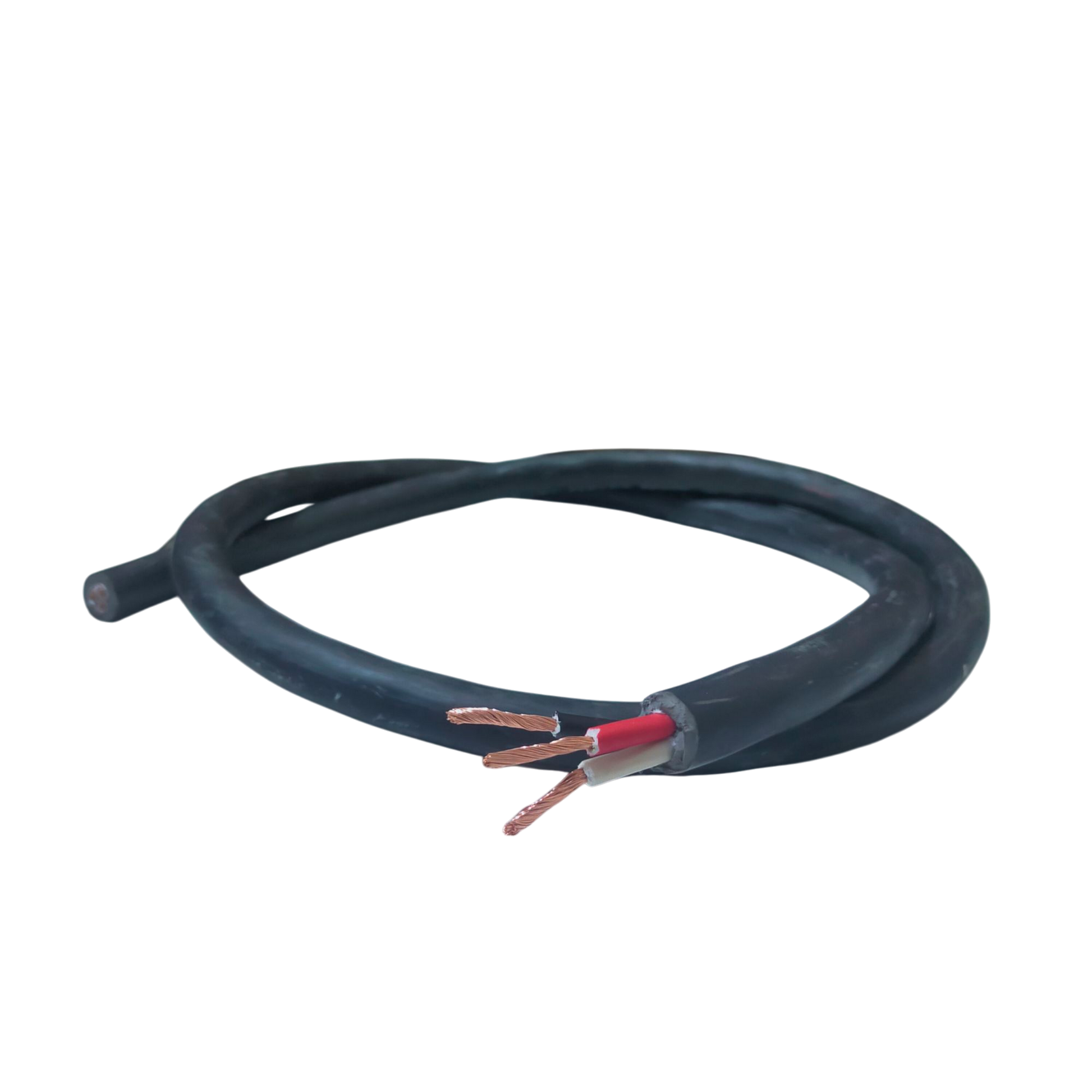 Phelps Dodge 3 core power cable 15 meters 3.5mm with black insulation and exposed copper 