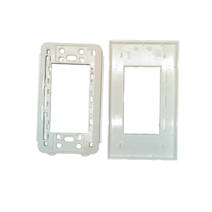 Royu 3 Gang Plate Wide Series in white, designed for mounting power switches and sockets.