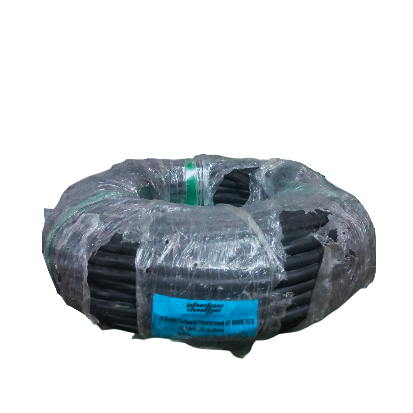 Phelps Dodge 3 meter 2.0mm 2 core royal cord wire wrapped in clear plastic packaging