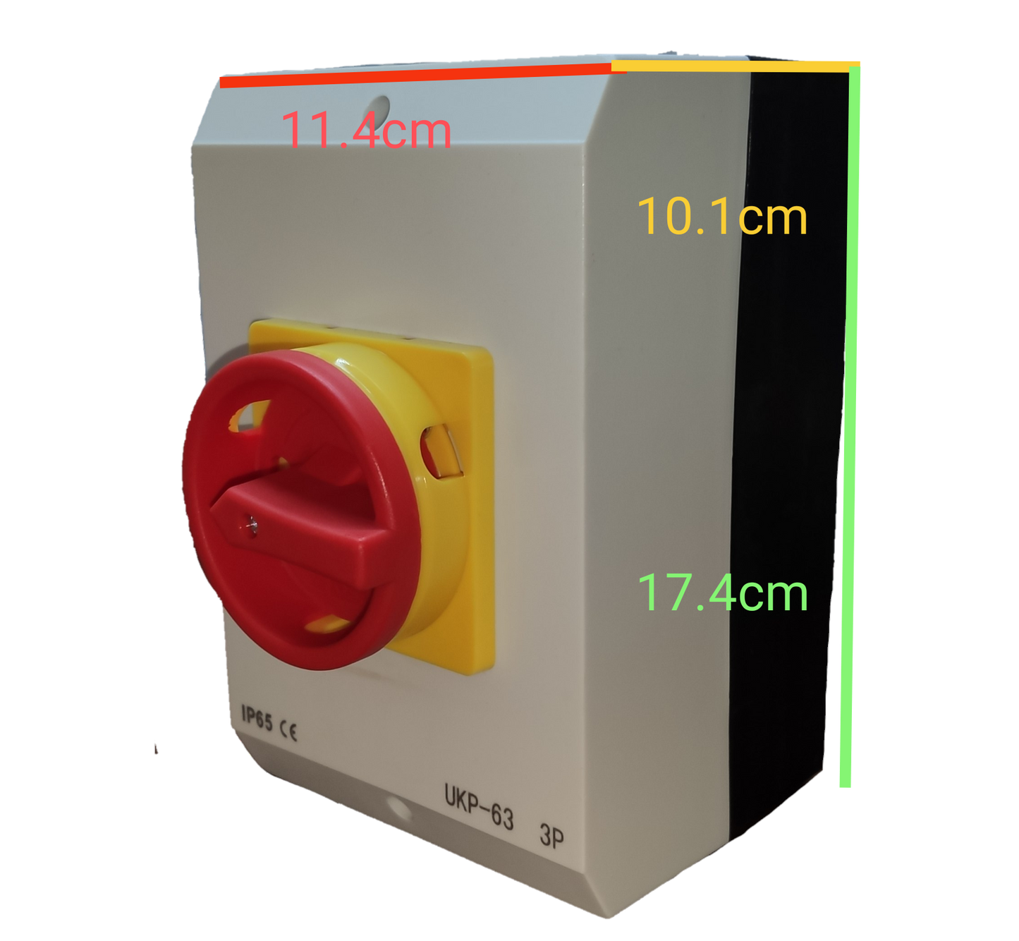 Grippes 3 pole 63A disconnect switch 220V with durable design for reliable electrical control