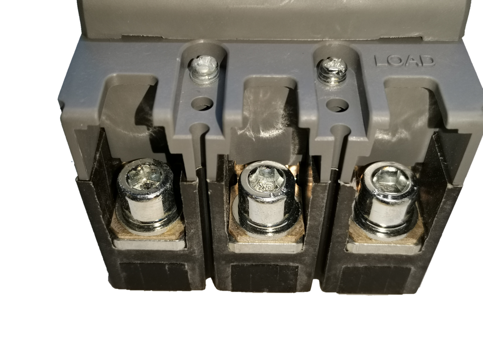 Himel 3 pole 80 amp circuit breaker 250V with three terminals for electrical wiring