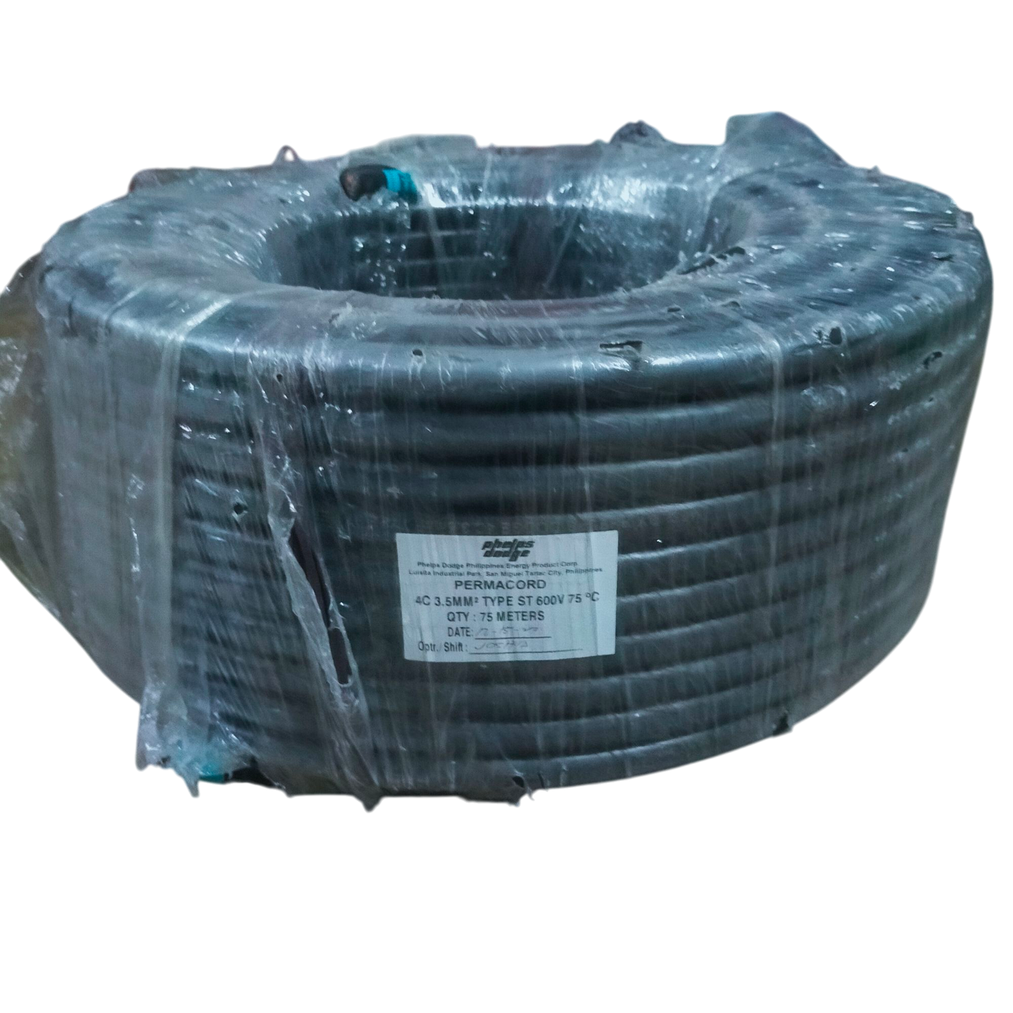 Phelps Dodge 3.5mm industrial power cable 25m 4 core wrapped in plastic packaging