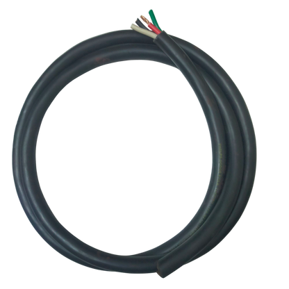 Phelps Dodge 3.5mm industrial power cable 25m 4 core with black insulation and exposed colored wires