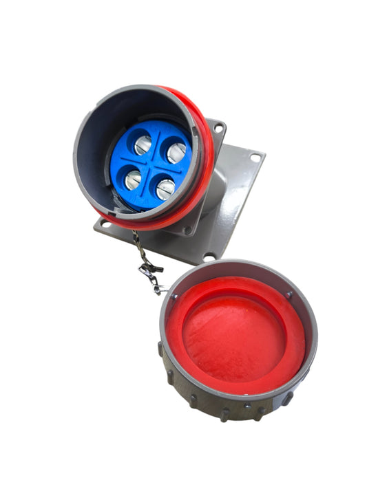 Grippes 300A 500V chassis type outlet with a robust design for reliable electrical connections