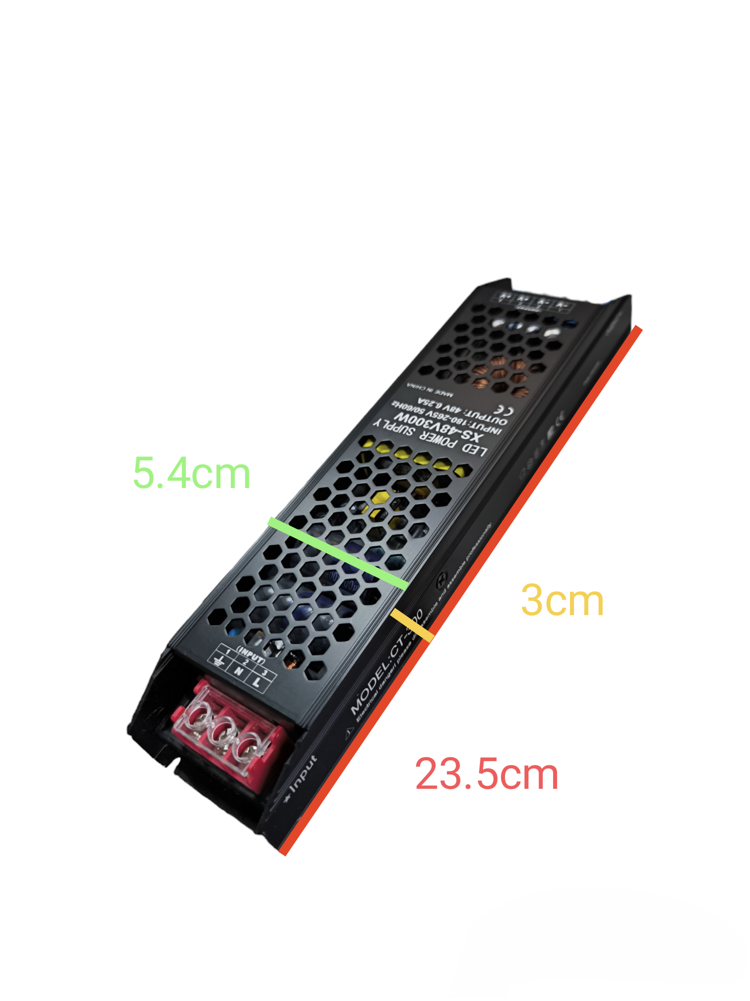 ILLUMIQ TERRA 300W LED track light power supply 48V with compact dimensions for efficient lighting