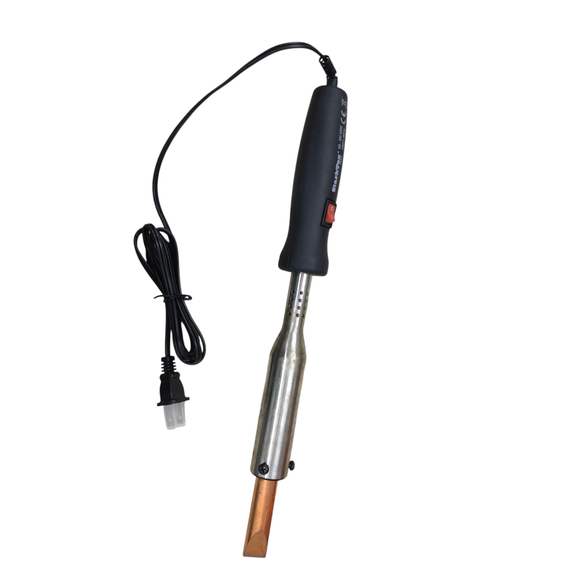 Starktex 300W Soldering Iron 220V with black handle and copper tip for heavy-duty soldering