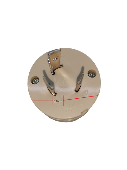 Panasonic 30A 3 Pole Twt isLock Plug 250V with durable design for secure electrical connections