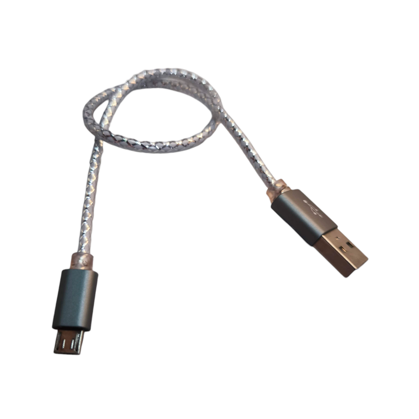 30cm micro USB charging cable with braided design for durable and fast charging