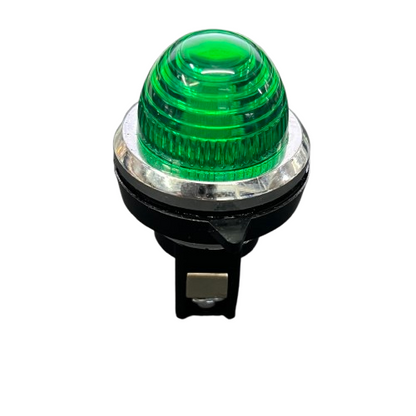 Auspicious 30mm 220V green pilot lamp with a dome design for work and safety applications