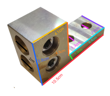 Shihlin Mechanical Lug 2 Holes 500MCM 250mm 2 Nut Hole