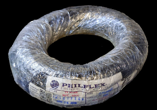 Philflex TF wire 18/7 0.75mm, Hook Up TF wire 0.75mm (Black)