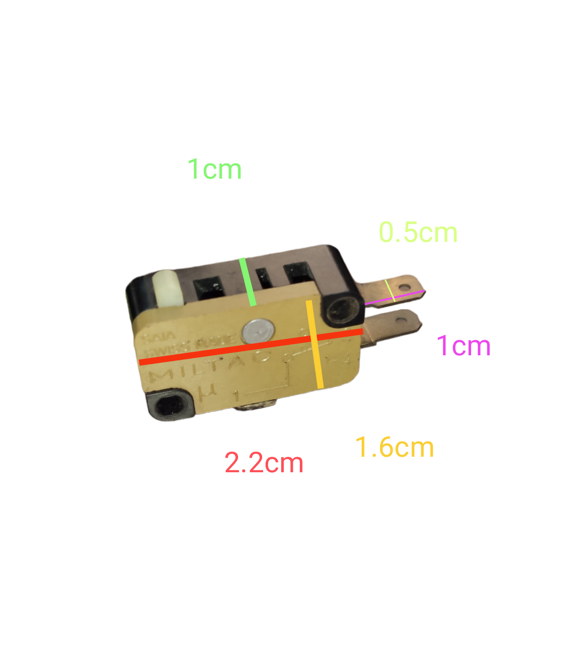 Mitac Microswitch 1NO 1NC 10(3)A 250V