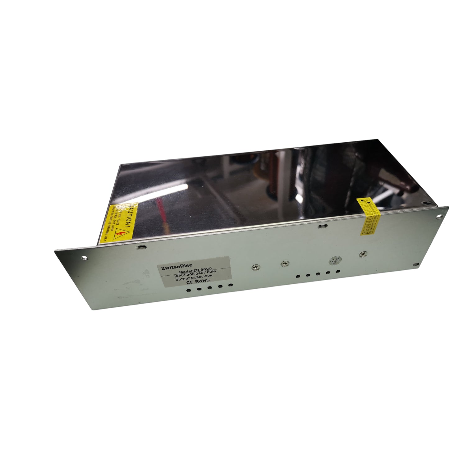 ZwitseRise 36V 20A power supply 36V with metal casing and multiple output options for reliable performance