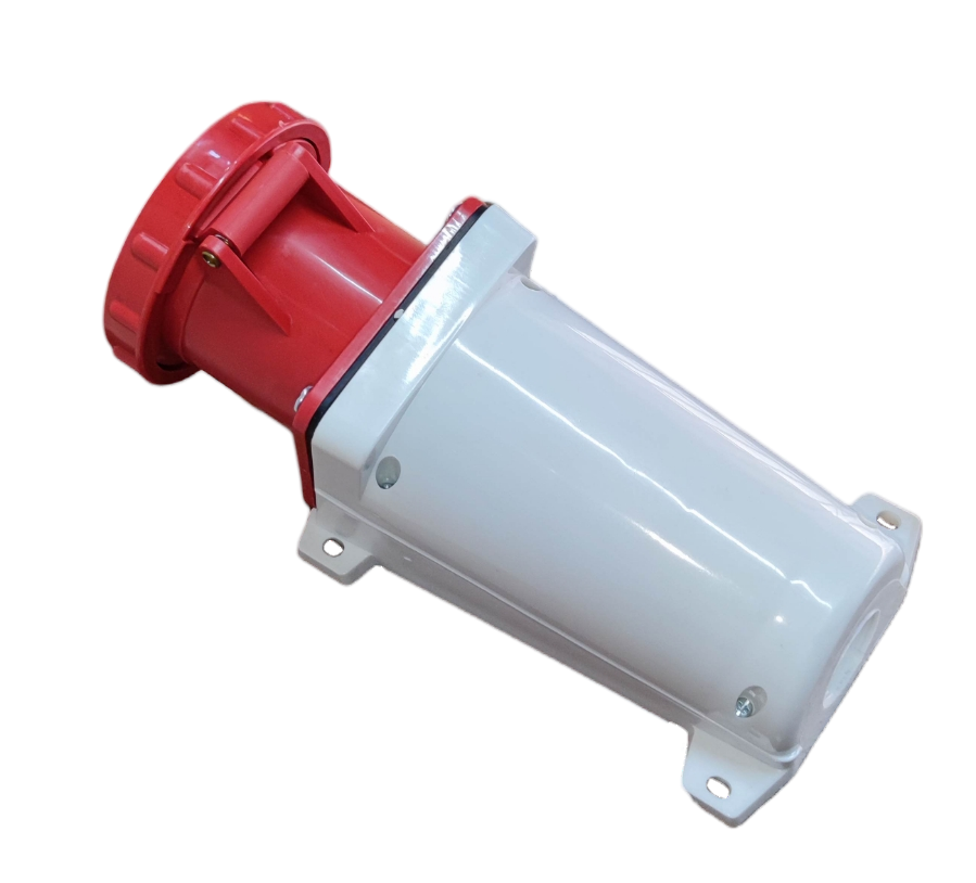 Grippes 63A 3P+E+N Industrial Outlet 5 Pins 220V IP67 #135 Wall Type IEC309-2