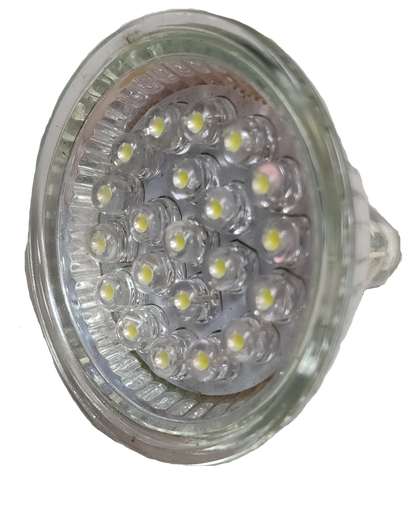 Denko LED MR-16 1W 220V Warm White, (21LEDS)