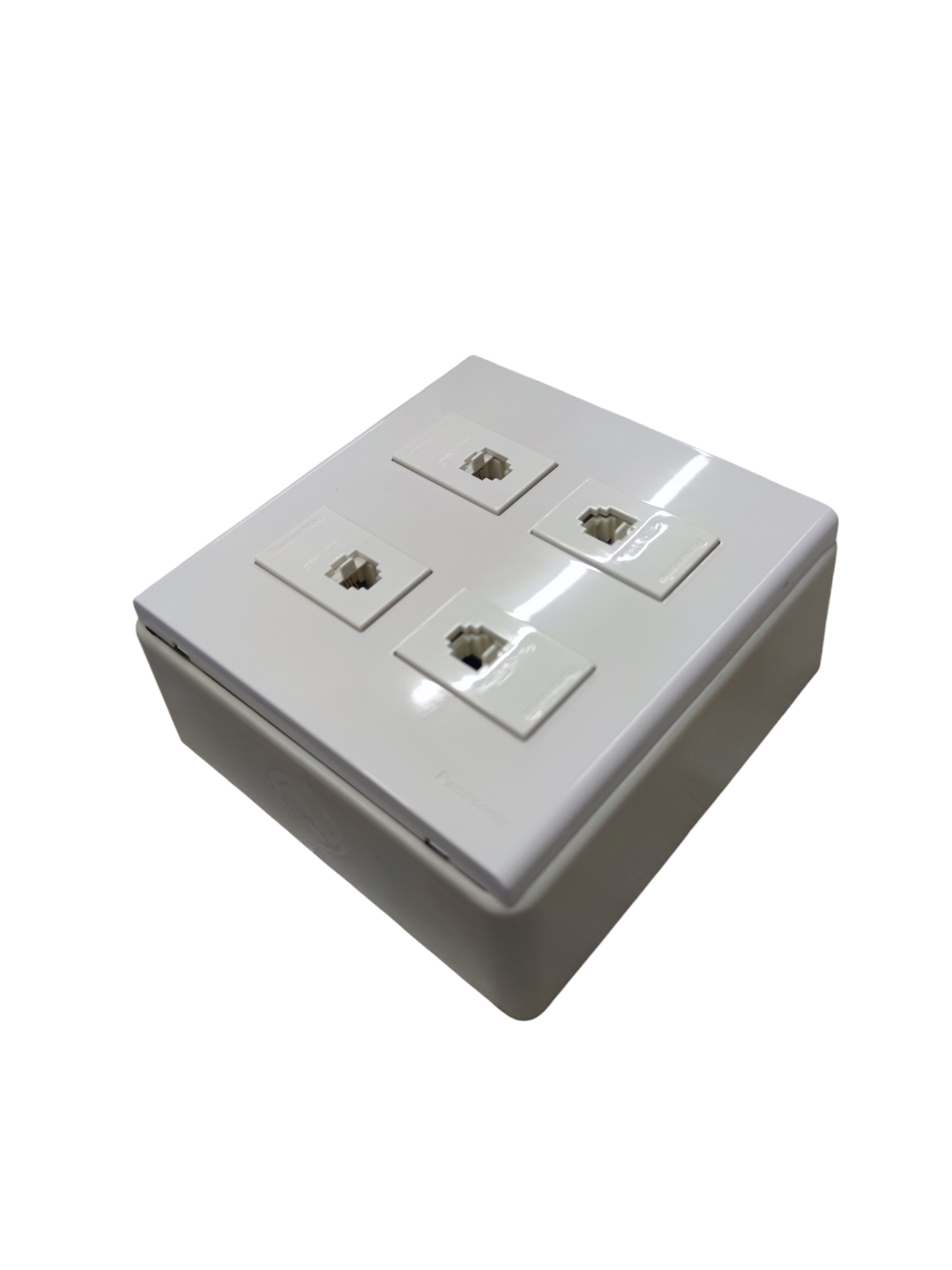 Panasonic 4 Gang Telephone Outlet Wide Series with Utility Box WEG6804+(4XWEG2164)+Utility Box