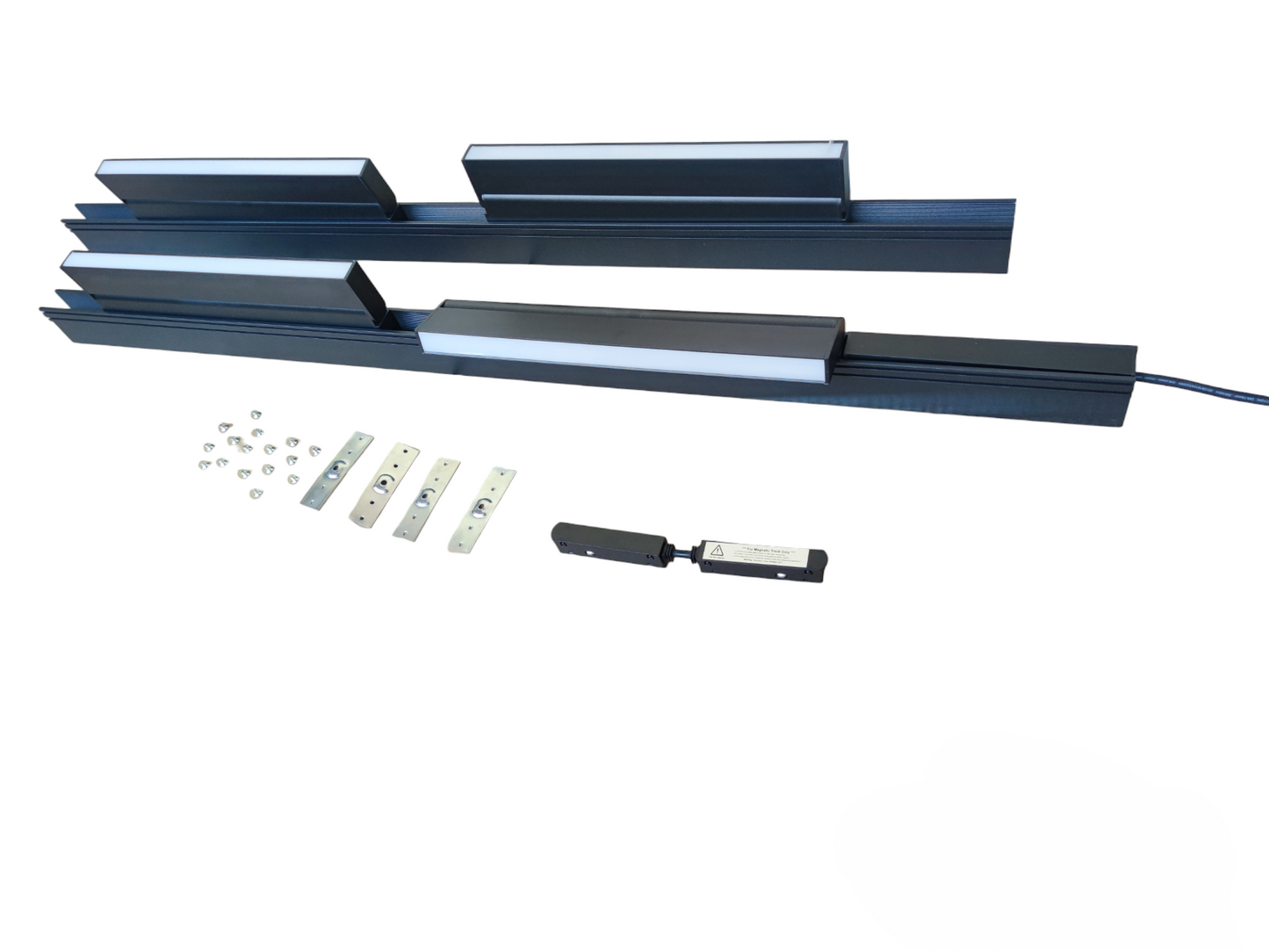 Magnetic Track Light 2 Meters 50mm with 4pcs 18W LED Foldable Flood Track Light 220V Daylight 6500K ( ILLUMIQ TERRA)