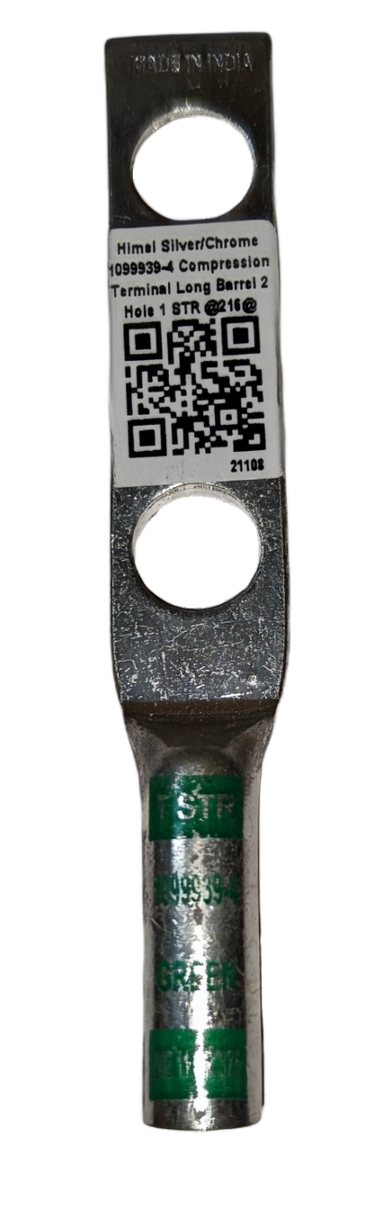 Utilux 38mm Wire Size 1099939-4 Terminal Lugs electrical circuitry part with silver chrome finish