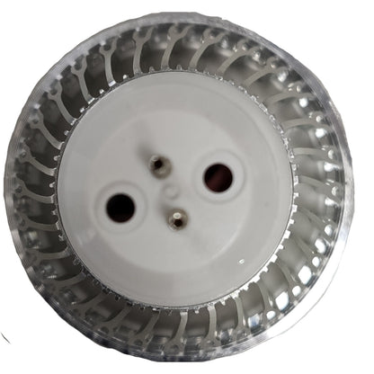 Metallic wheel or gear on a white background