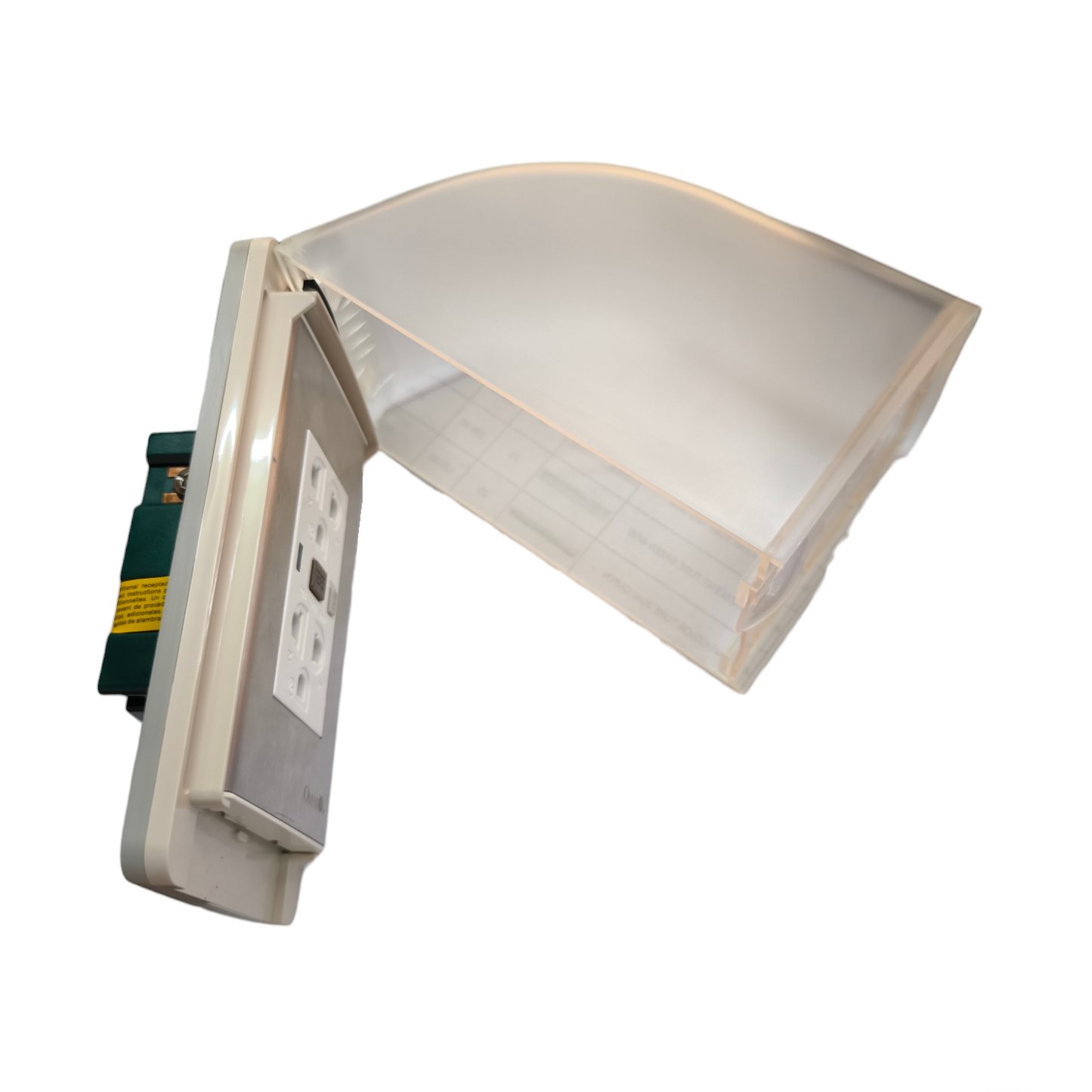 Omni Weatherproof GFCI Duplex Outlet with Stainless Plate 20A 250V WPP-605+WWP-113S+WD933