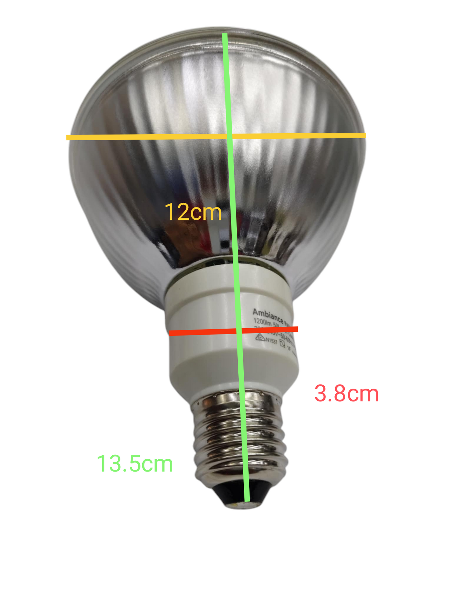 Philips 23W PAR 38 Lamp CFL Cool Daylight E27 220V 6500K Ambiance Weries Compact Fluorescent Lamp