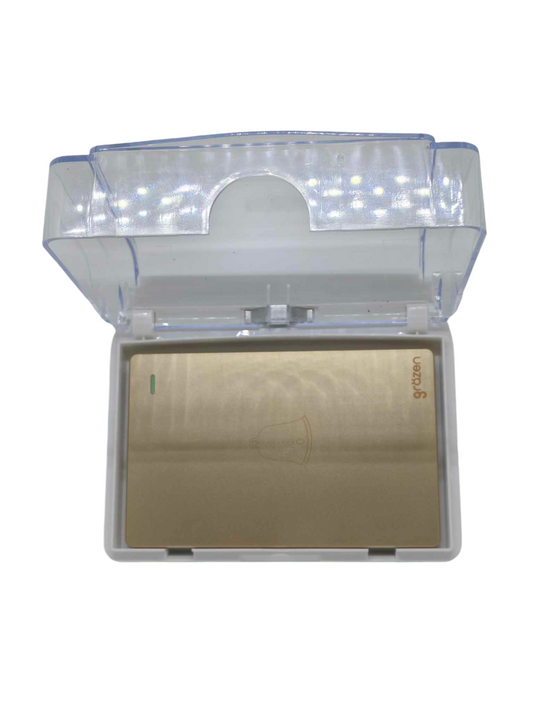 Grazen Weatherproof Plate Cover with Door Bell Switch 16A 220V WC-019-W+GW-018