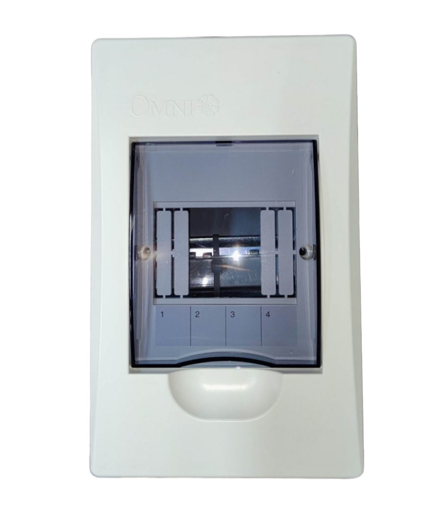 Omni 4 Ways Distribution Panel Box MDP-04PP Recessed Type Distribution Panel for Miniature Circuit Breaker