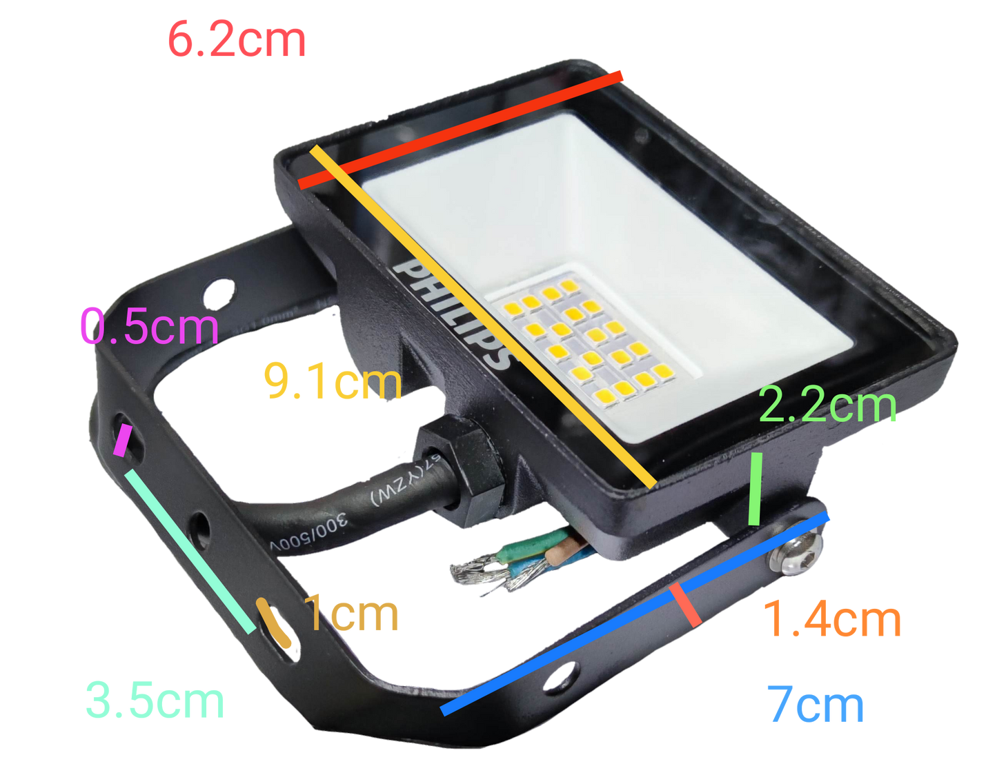 Philips 10W LED Floodlight 220V 6500K Cool White BVP150 G2, 10W LED Flood Light