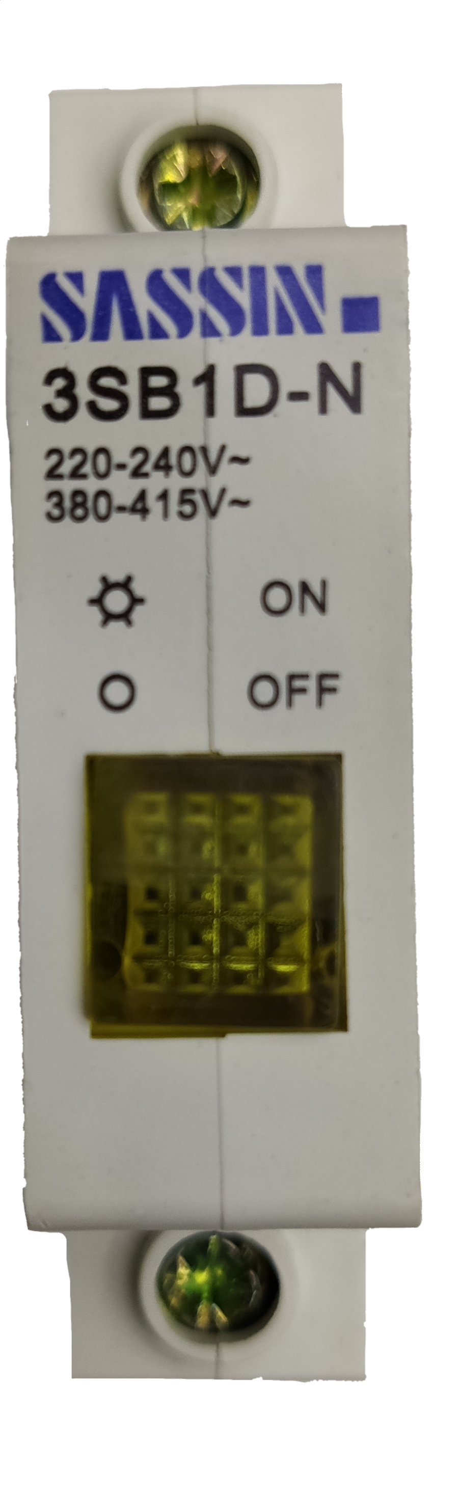Sassin Indicator Lamp Yellow DIN Rail Type