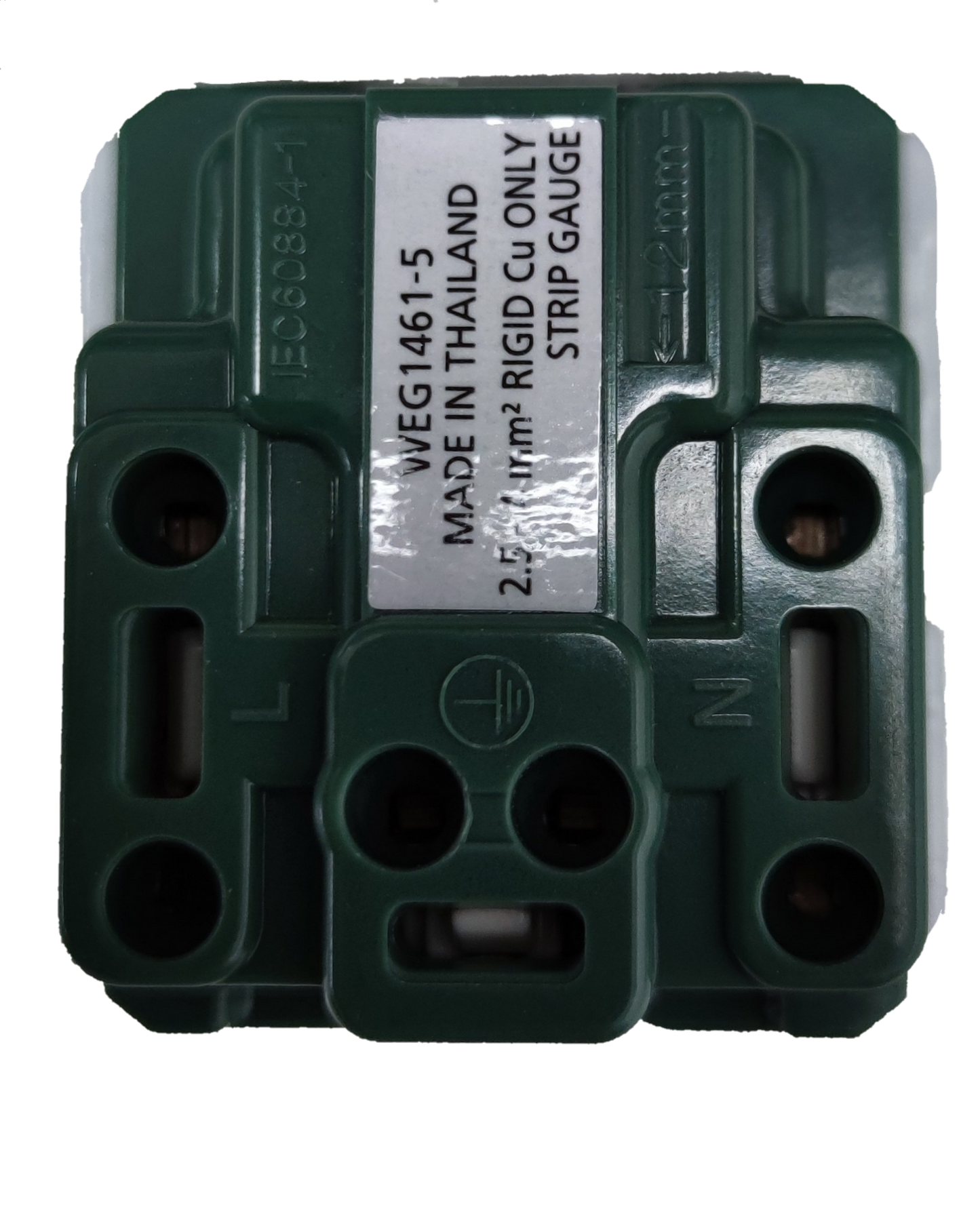 Panasonic Tandem Grounding Receptacle Quick Connect Terminal 20A 250V , Tandem with Ground Center Device WEG1461-5