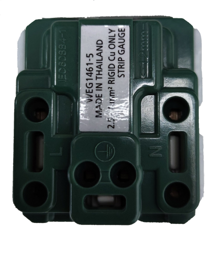 Panasonic Tandem Grounding Receptacle Quick Connect Terminal 20A 250V , Tandem with Ground Center Device WEG1461-5