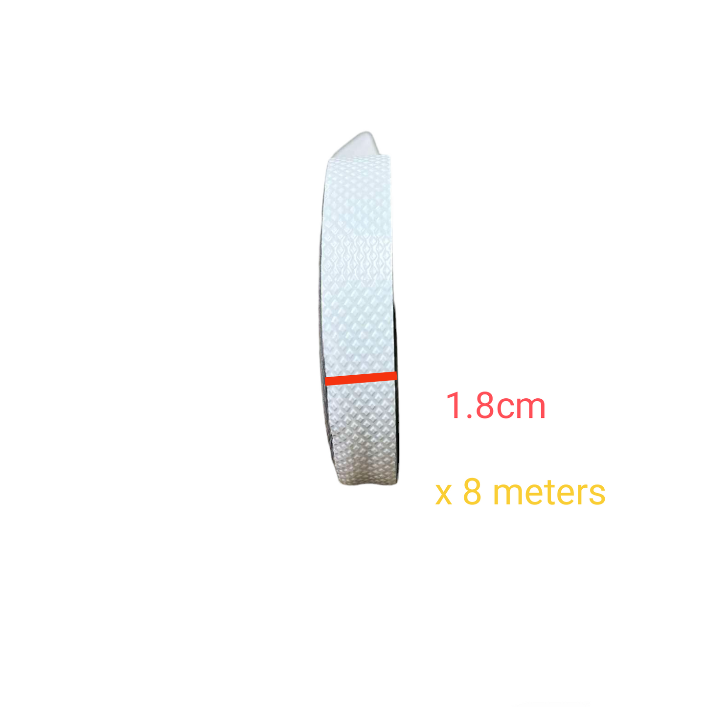 3M electrical insulation rubber tape in white, 1.8cm wide and 8 meters long for electrical safety