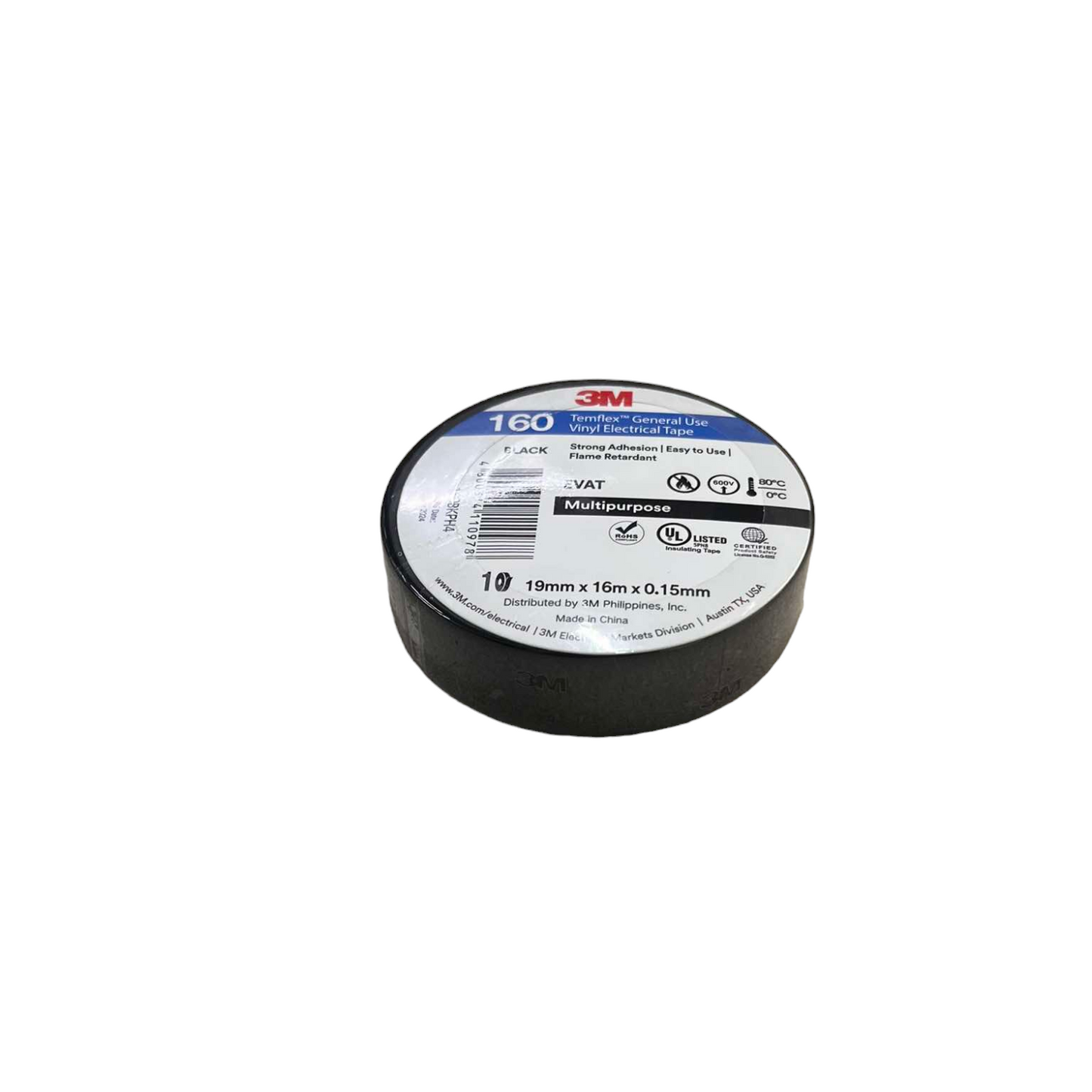 Armak flame retardant electrical tape in black, ideal for safe electrical wiring and repairs