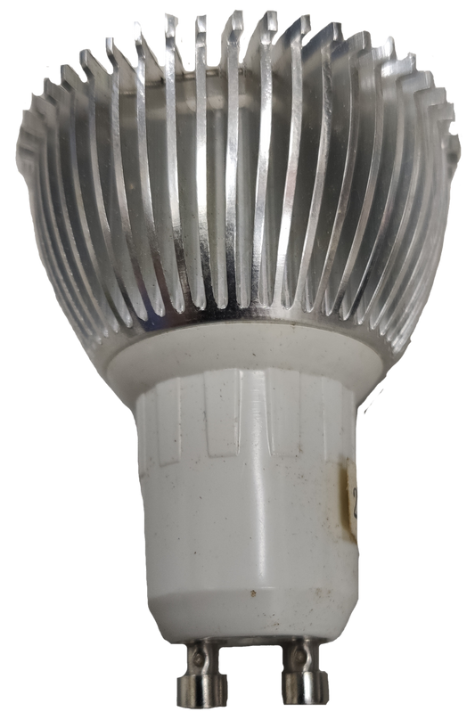3W LED MR16 bulb GU10 base with aluminum heat sink for energy-efficient lighting