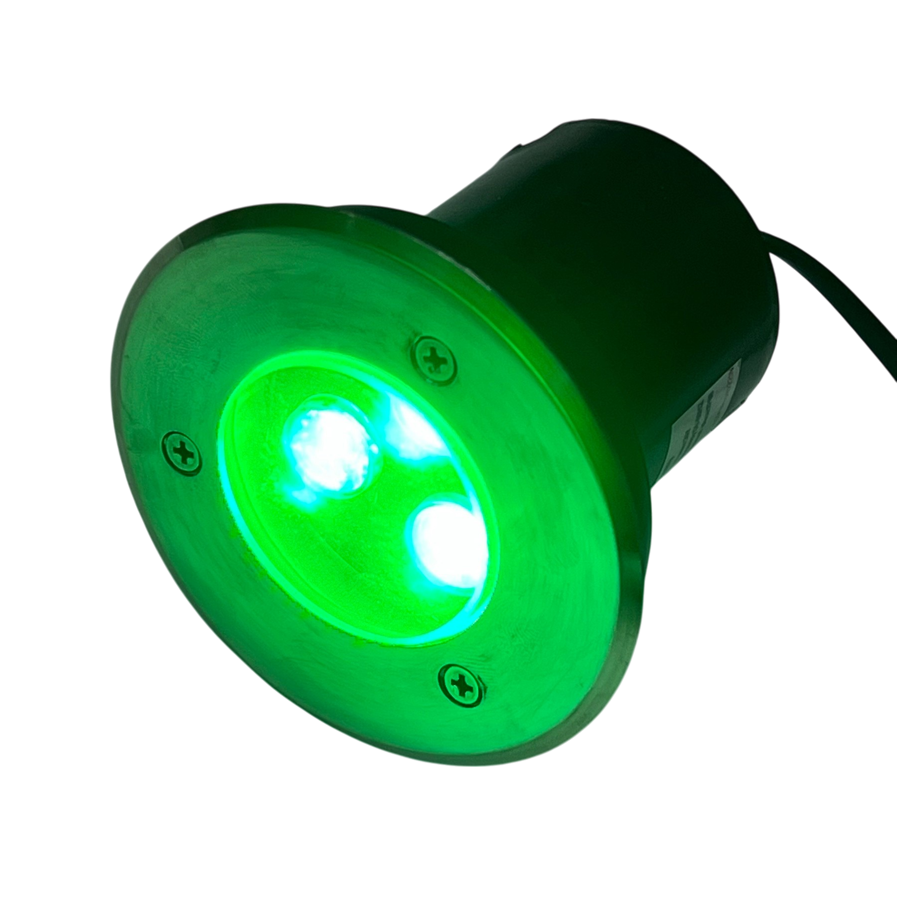 3W LED pool light 12V green illuminated in dark with durable waterproof design for pools