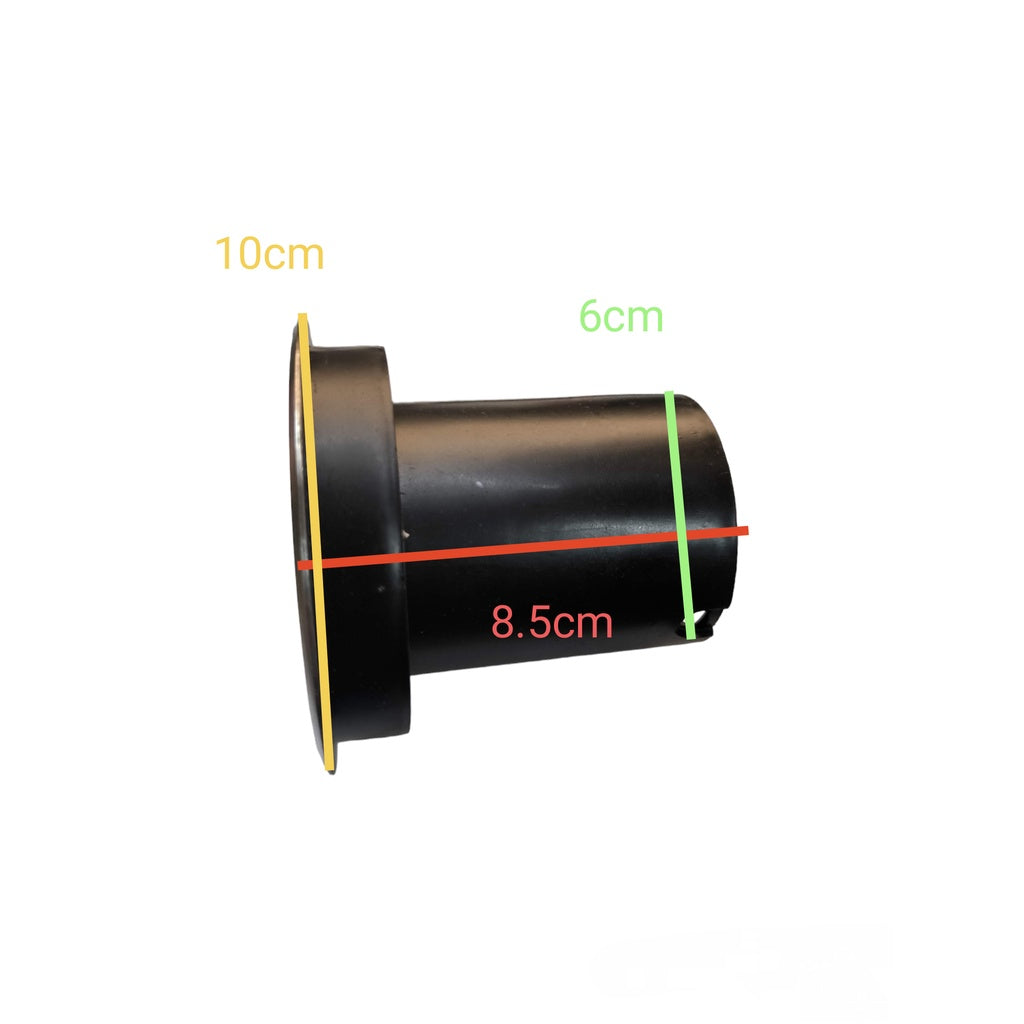 3W LED Pool Lights 12V Yellow Color black cylindrical housing with measurements for swimming pool installation