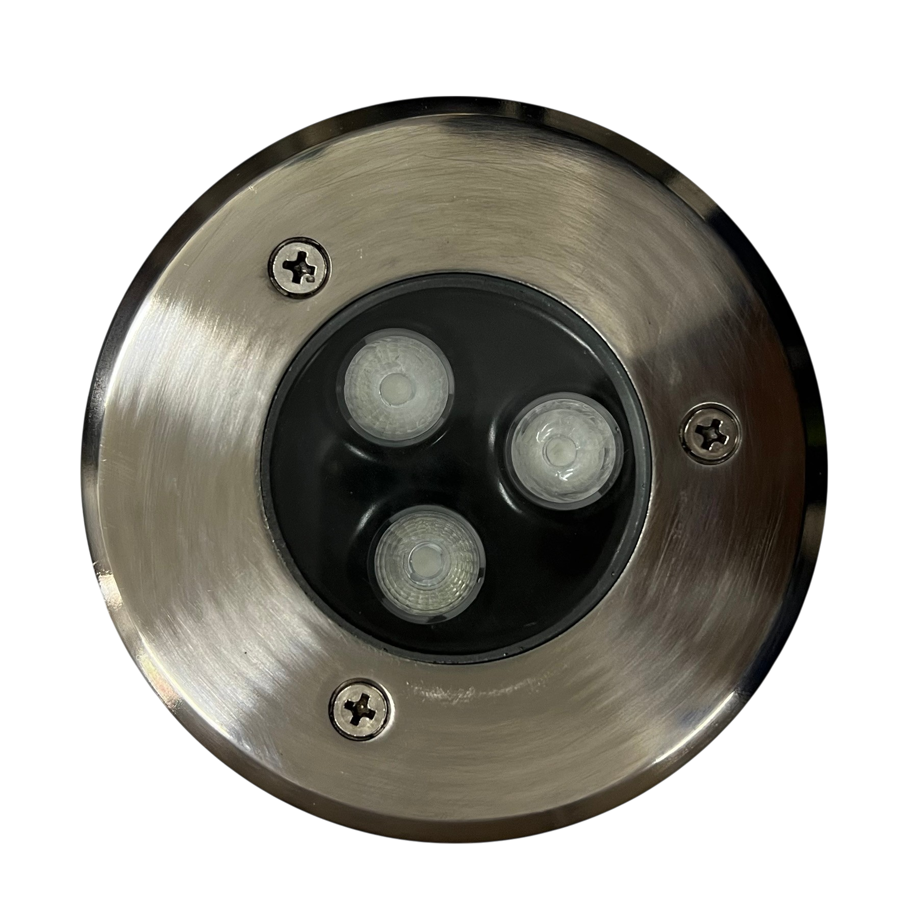 China made 3W LED Pool Lights 12V Yellow Color with stainless steel frame and three LED bulbs