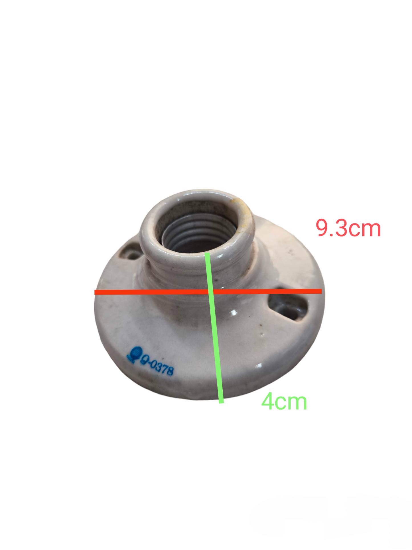 Kopez 3x3 E27 light socket 250V white ceramic lighting installation accessory