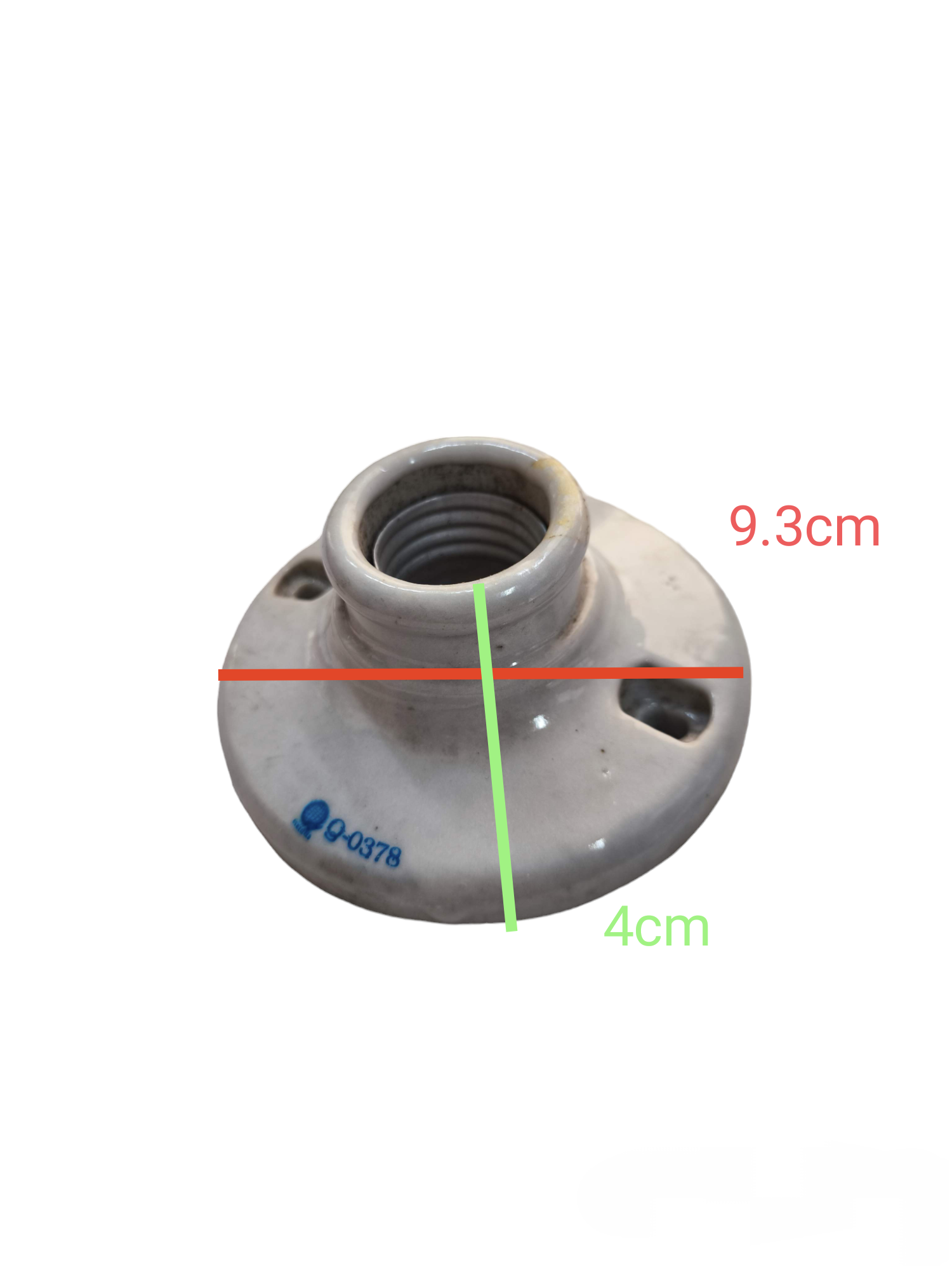 Kopez 3x3 E27 light socket 250V white ceramic lighting installation accessory