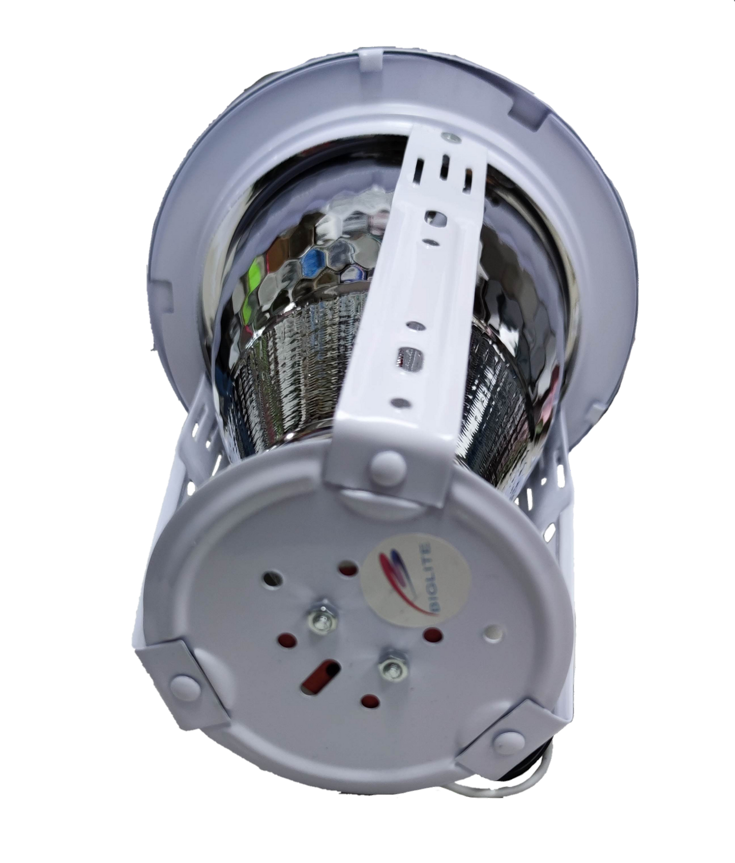 Biglite 4 inch E27 downlight fixture with white housing and reflective interior for lighting installation