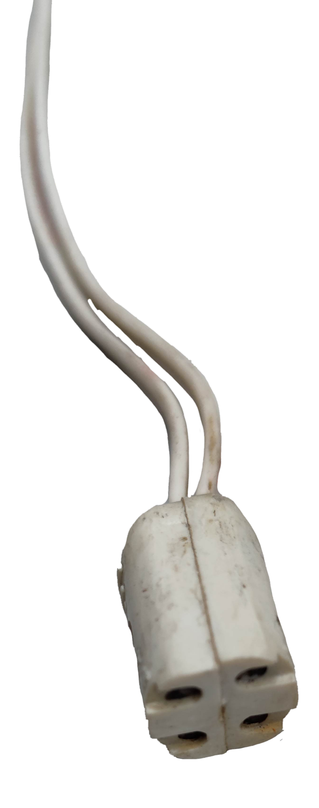 4 pin lamp socket 220V with two insulated wire leads for light fixtures